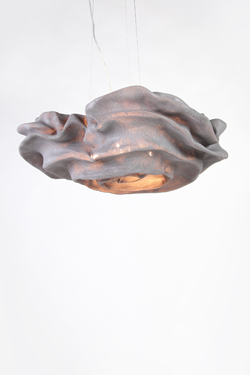 Large gray flower fabric Simetech pendant Nevo