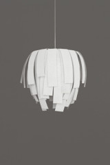 Large pendant in off-white Simetech fabric Luisa - Pendants by Arturo Alvarez