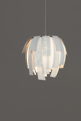 Off-white painted Simetech fabric pendant Luisa  - Pendants by Arturo Alvarez