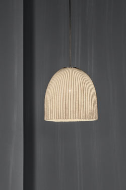 Onn pleated bell pendant 27cm - Pendants by Arturo Alvarez