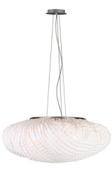 Painted white fabric Simetech Tati pendant - Pendants by Arturo Alvarez