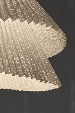 Tempo Vivace flared conical pendant lamp