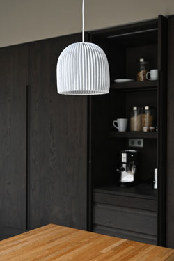White mini bell pendant Onn 