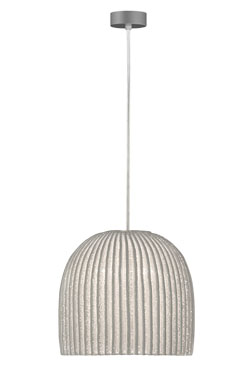 White mini bell pendant Onn  - Pendants by Arturo Alvarez