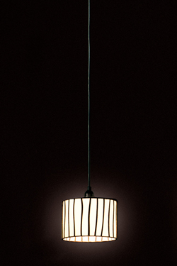 Petite suspension en verre opaque blanc Curvas - Suspension by Arturo Alvarez