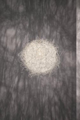 Pili suspension blanche en fil d'acier peint 40cm - Suspension by Arturo Alvarez