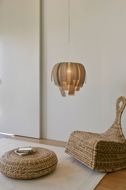 Suspension beige en tissu Simetech Luisa 