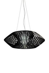 V suspension géométrique 80cm noire - Suspension by Arturo Alvarez