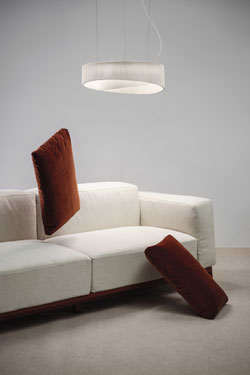 Suspension ronde blanche Anel - Suspension by Arturo Alvarez