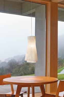 Tempo Andante suspension blanche évasée 