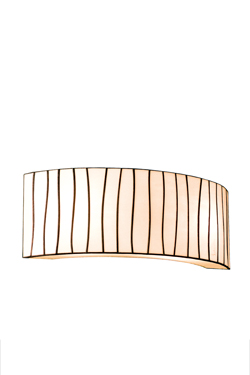 Wall lamp in black and white glass