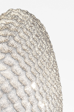 Tati embossed round wall lamp 30cm