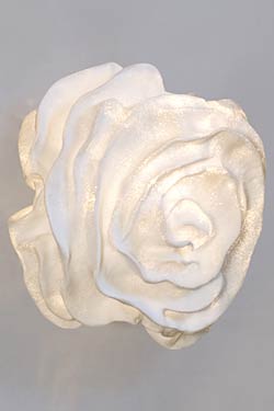 White fabric flower form wall lamp Nevo - Wall lights by Arturo Alvarez