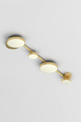 Line Globe and Disc minimalist gold ceiling lamp - Ceiling lights by Atelier Areti