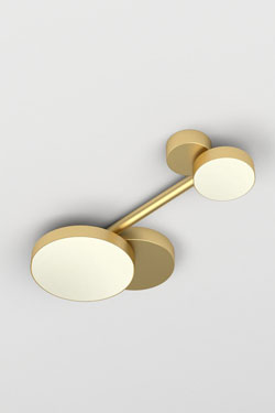 Small ceiling lamp Line Glabe and disc - Ceiling lights by Atelier Areti