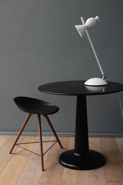Alouette white tilting design desk lamp
