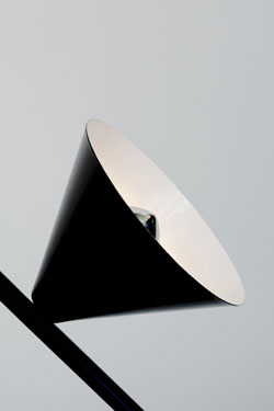 Lampadaire Design métal noir 6 cônes