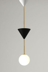 Black, white and gold pendant lamp Many 2 - Pendants by Atelier Areti