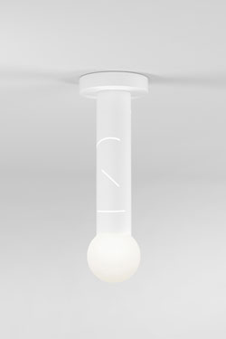 Plafonnier blanc avec éclairage LED intégré Birch 438 - Plafonnier by Atelier Areti
