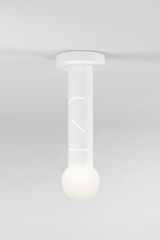 Plafonnier blanc avec éclairage LED intégré Birch 438 - Plafonnier by Atelier Areti