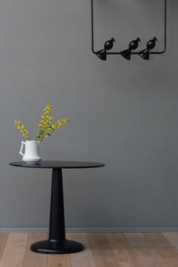 Suspension Alouette design noire 3 oiseaux