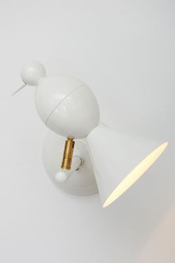 Alouette design white wall light to the left - Wall lights by Atelier Areti