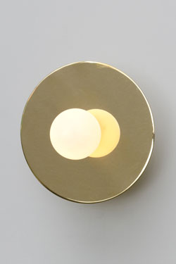 Applique dorée et noire Disc and sphère