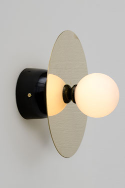 Applique dorée et noire Disc and sphère