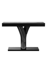 Jog console en bois noir - Table d'appoint by Ateliers&Torsades