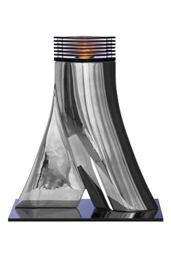 Jog lampe de table prestige en aluminium poli - Lampe de table by Ateliers&Torsades