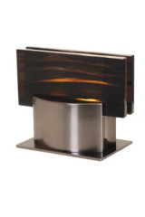 Filao gunmetal and obsidian finish table lamp - Table lamps by Ateliers&Torsades
