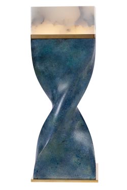 Helico table lamp in verdigris twist - Table lamps by Ateliers&Torsades