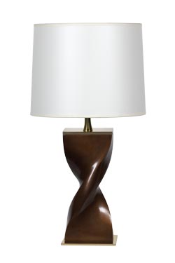 Helico table lamp with bronze twist foot - Table lamps by Ateliers&Torsades