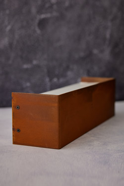Applique murale rectangulaire en corten Linear
