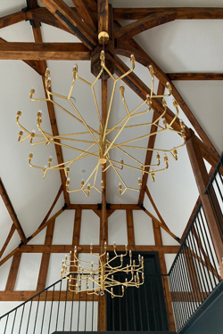 Large chandelier in 24-carat gold Grand siècle