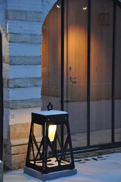 Large outdoor lantern in bronze metal Charles