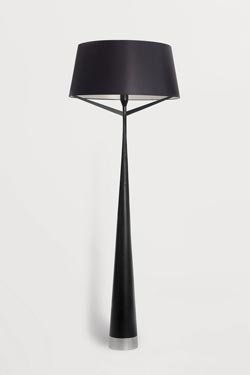 Large contemporary floor lamp in black metal S71 - Floor lamps by AXIS71