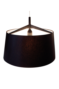 Suspension contemporaine noire S71 petit modèle