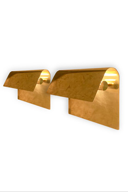 Minimalist gold wall lamp Wave