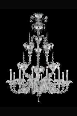 4604 lustre chandelier vénitien 12 lumières - Lustre by Barovier&Toso