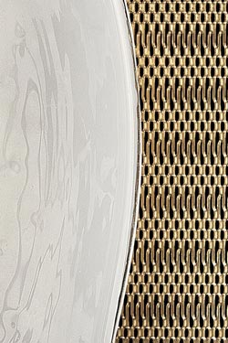 Alumina grande applique contemporaine inspiration Art Déco 