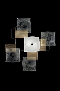 Alumina grande applique contemporaine inspiration Art Déco  - Applique by Barovier&Toso