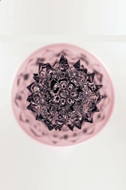 Anversa plafonnier en cristal vde Murano blanc et rose 60cm