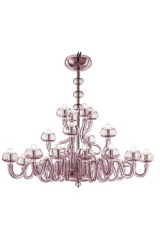 Bissa Boba lustre contemporain couleur améthyste 20 lumières - Lustre by Barovier&Toso