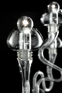 Bissa Boba 16-light crystal snake chandelier