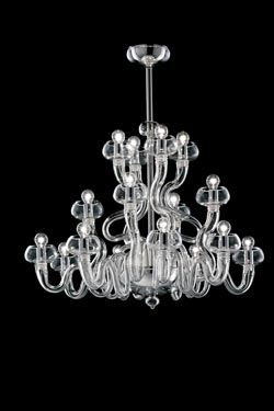 Bissa Boba 16-light crystal snake chandelier - Chandeliers by Barovier&Toso