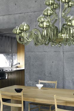 Bissa Boba lime green chandelier 20 lights 