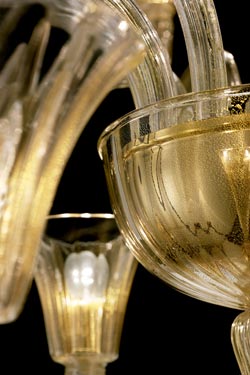 Degas 18-light gilded Venetian chandelier