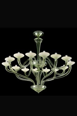 Windsor contemporary lime crystal chandelier 14 lights