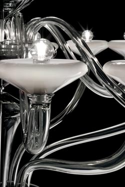 Windsor contemporary silver grey crystal chandelier 24 lights